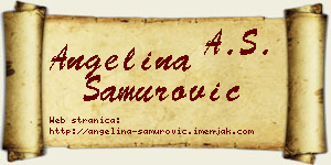 Angelina Samurović vizit kartica